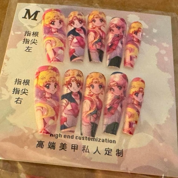 💖 Anime Muse Nail Set – Medium Press-Ons - Picture 1 of 1